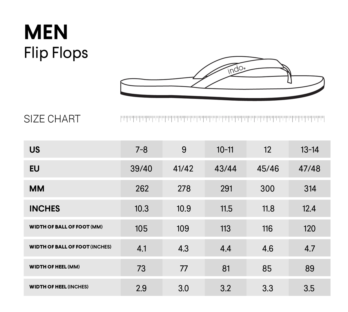 Men’s Flip Flops - Rust by Indosole