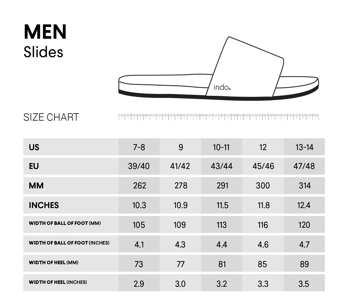 Men’s Slide - Shore/Shore Light by Indosole