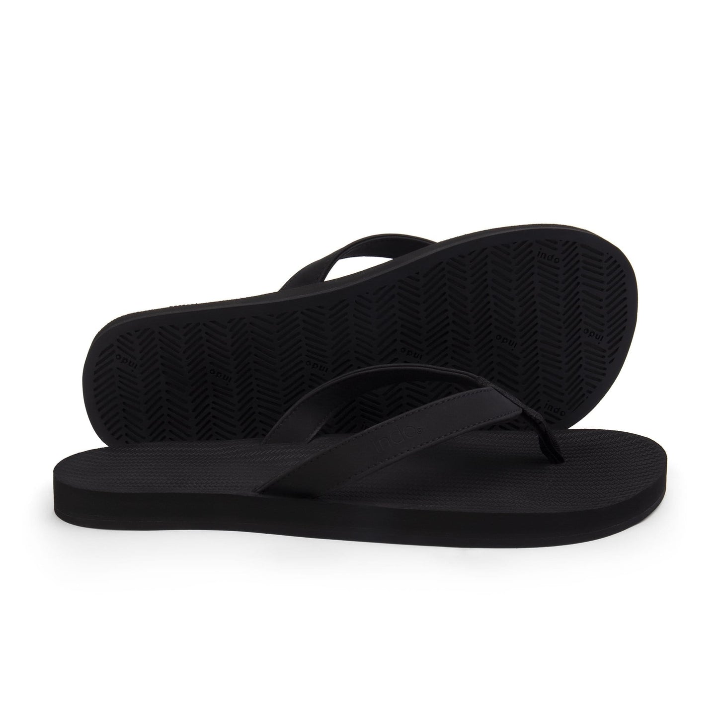 Men’s Flip Flops - Black by Indosole