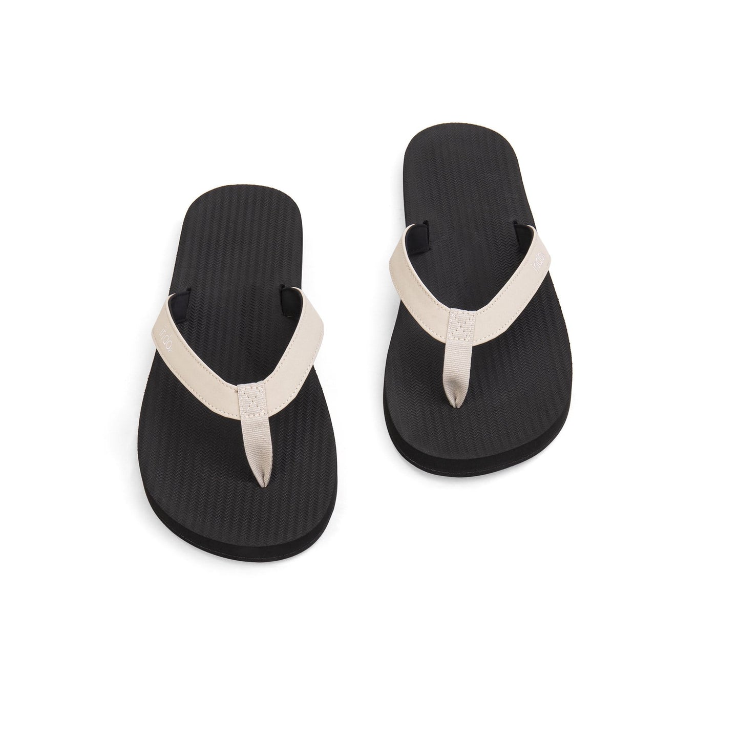 Men’s Flip Flops - Black/Sea Salt by Indosole