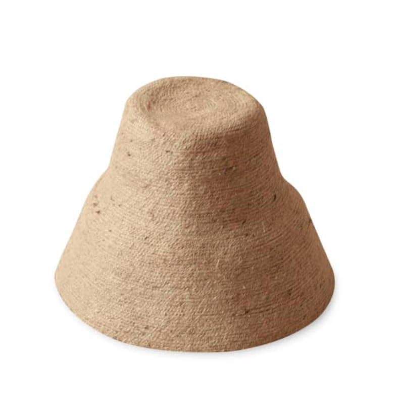 NAOMI Jute Clochet Straw Hat in Nude Beige by BrunnaCo