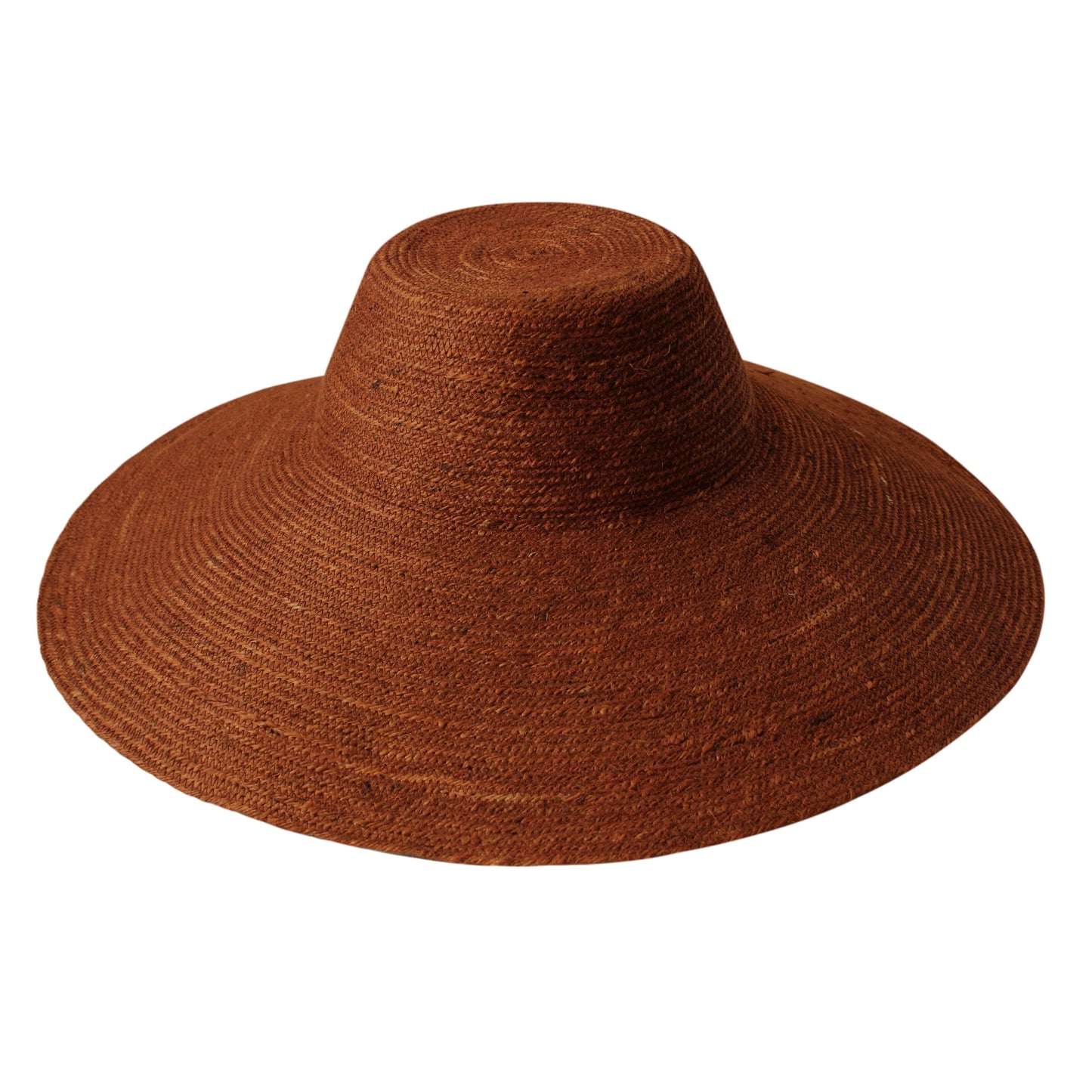 RIRI Jute Straw Hat in Burnt Sienna by BrunnaCo