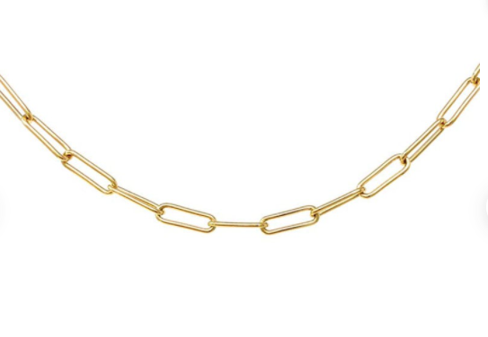 14k Adjustable Thick Link Necklace by Eight Five One Jewelry