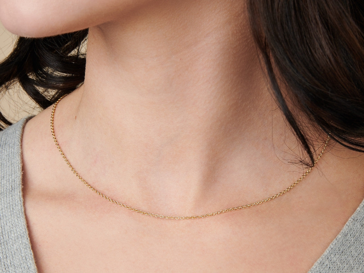 Cable Chain Necklace by Little Sky Stone