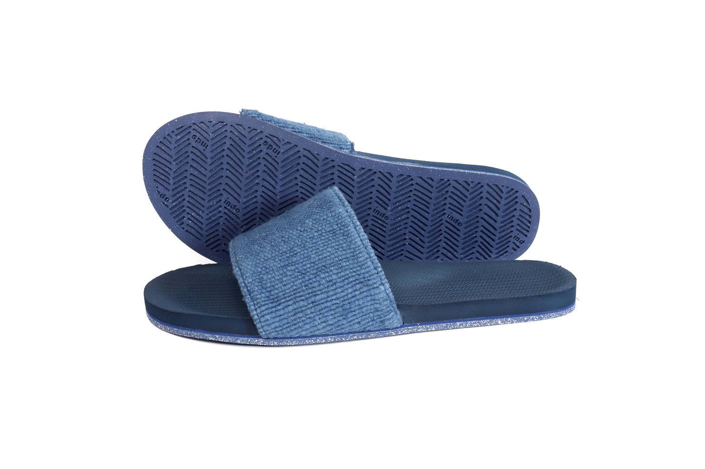 Women's Slide Recycled Pable Straps - Indigo/Shore by Indosole