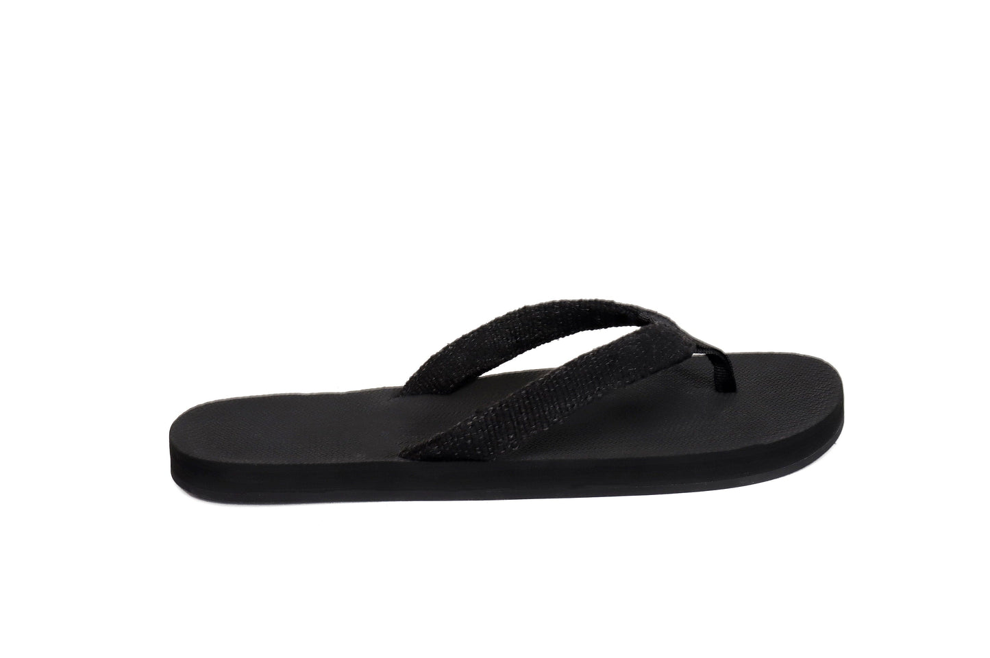 Men’s Flip Flops Recycled Pable Straps - Black/Ketapang by Indosole