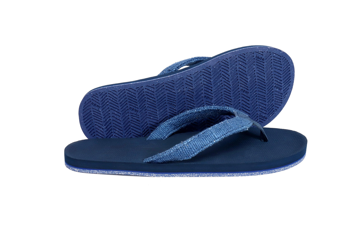 Men’s Flip Flops Recycled Pable Straps - Shore/Indigo by Indosole