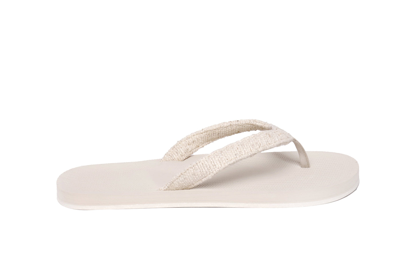 Men’s Flip Flops Recycled Pable Straps - Sea Salt/Natural by Indosole