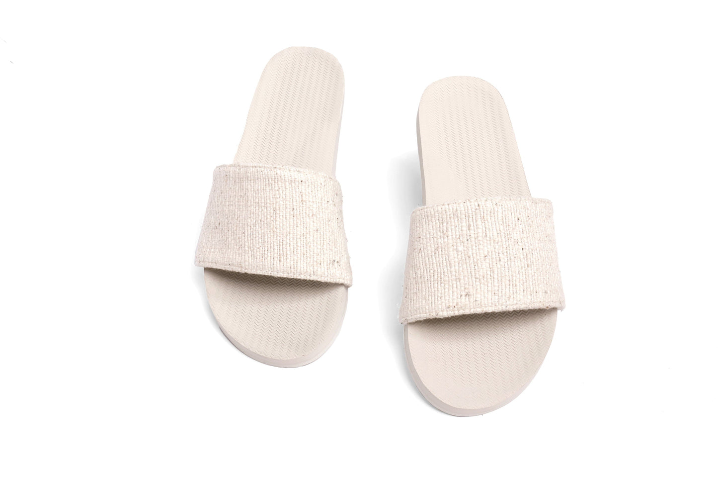 Women's Slide Recycled Pable Straps - Natural/Sea Salt by Indosole