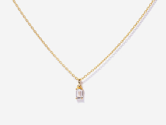 April Birthstone Moissanite Necklace by Little Sky Stone