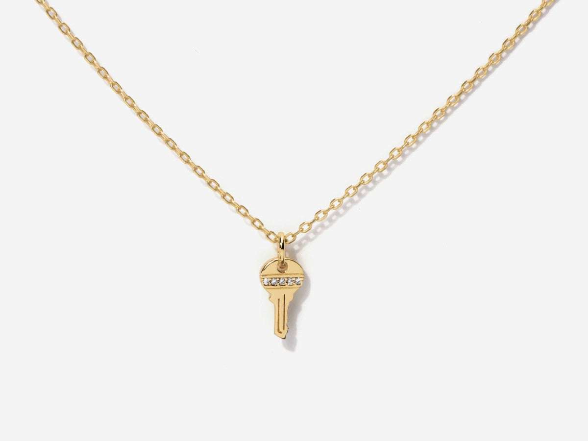 Tiny Key Necklace by Little Sky Stone