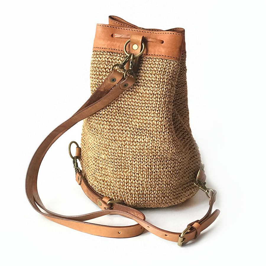 Transito Woven Mini Backpack | Natural - PREORDER by Made by Minga