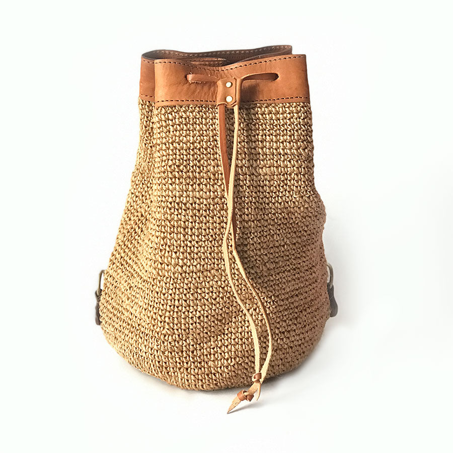 Transito Woven Mini Backpack | Natural - PREORDER by Made by Minga