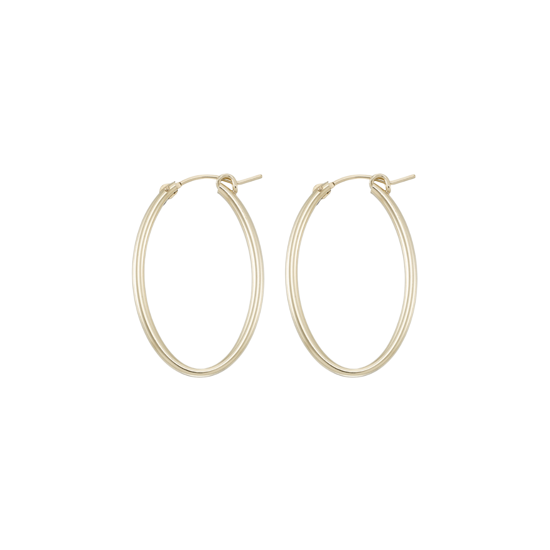 14k Gold-Filled Oval Hoops by Urth and Sea