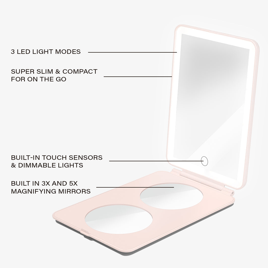 Mini Pose 2.0 | LED Mirror On The Go. by Vanity Planet