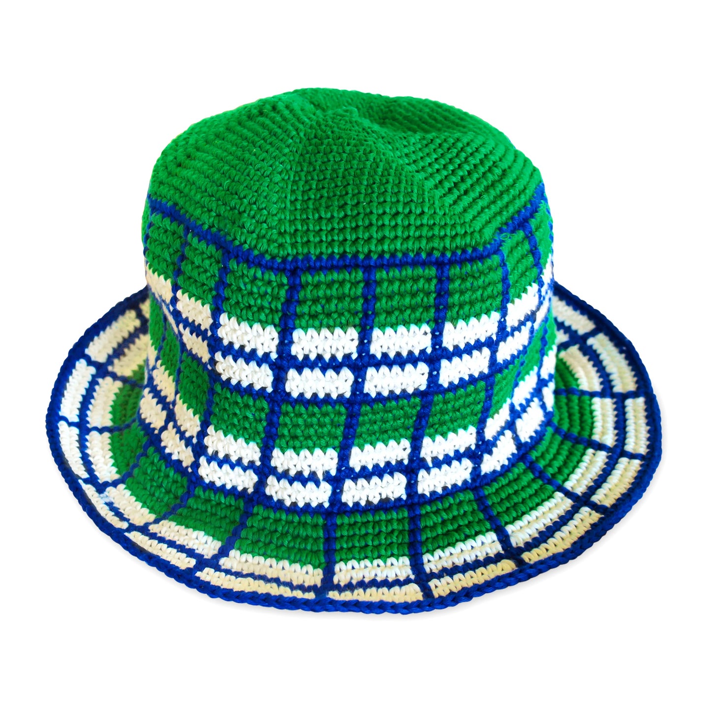 WIMBLEDON Plaid Crochet Hat by BrunnaCo