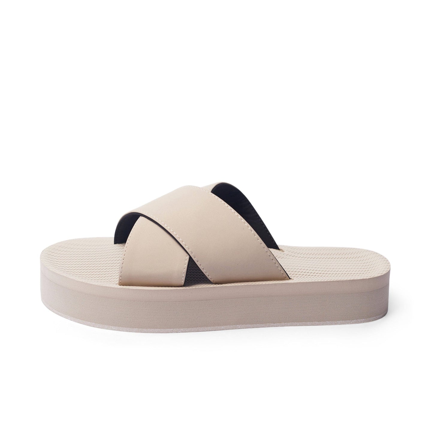 Women's Cross Platform Sneaker Sole - Sea Salt Sole/Sea Salt by Indosole