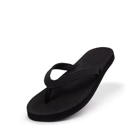 Women's Flip Flops - Black by Indosole