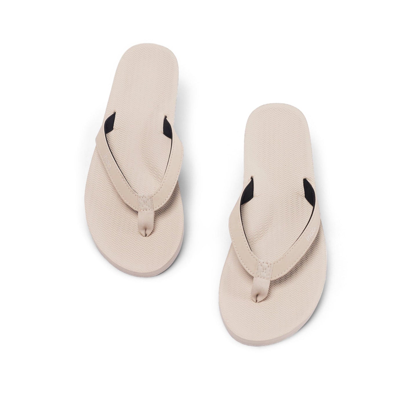 Women's Flip Flops Sneaker Sole - Sea Salt/Sea Salt Sole by Indosole