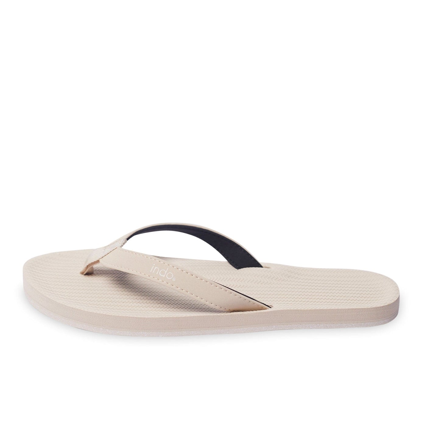 Women's Flip Flops Sneaker Sole - Sea Salt/Sea Salt Sole by Indosole