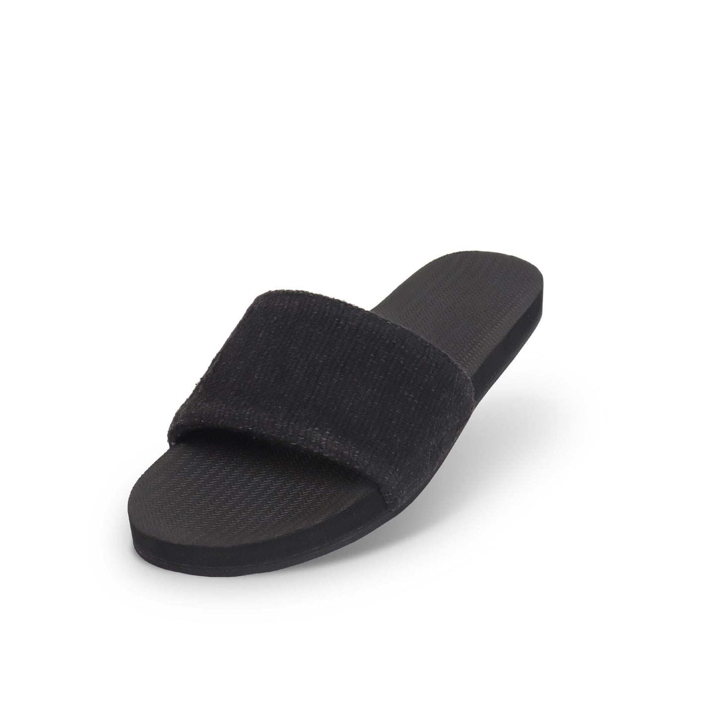 Women's Slide Recycled Pable Straps - Ketapang/Black by Indosole