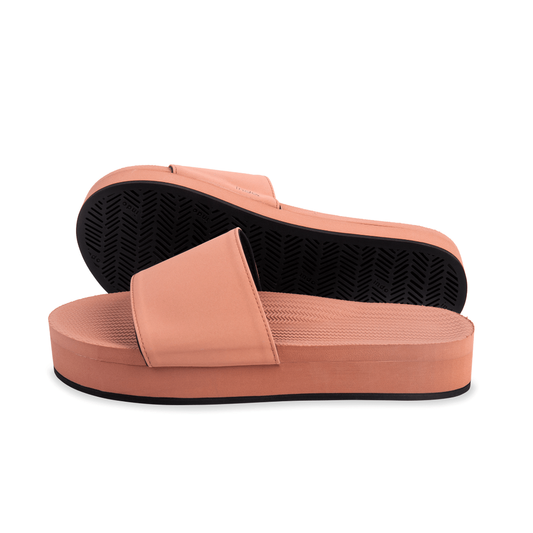 Women's Slide Platform - Rust by Indosole