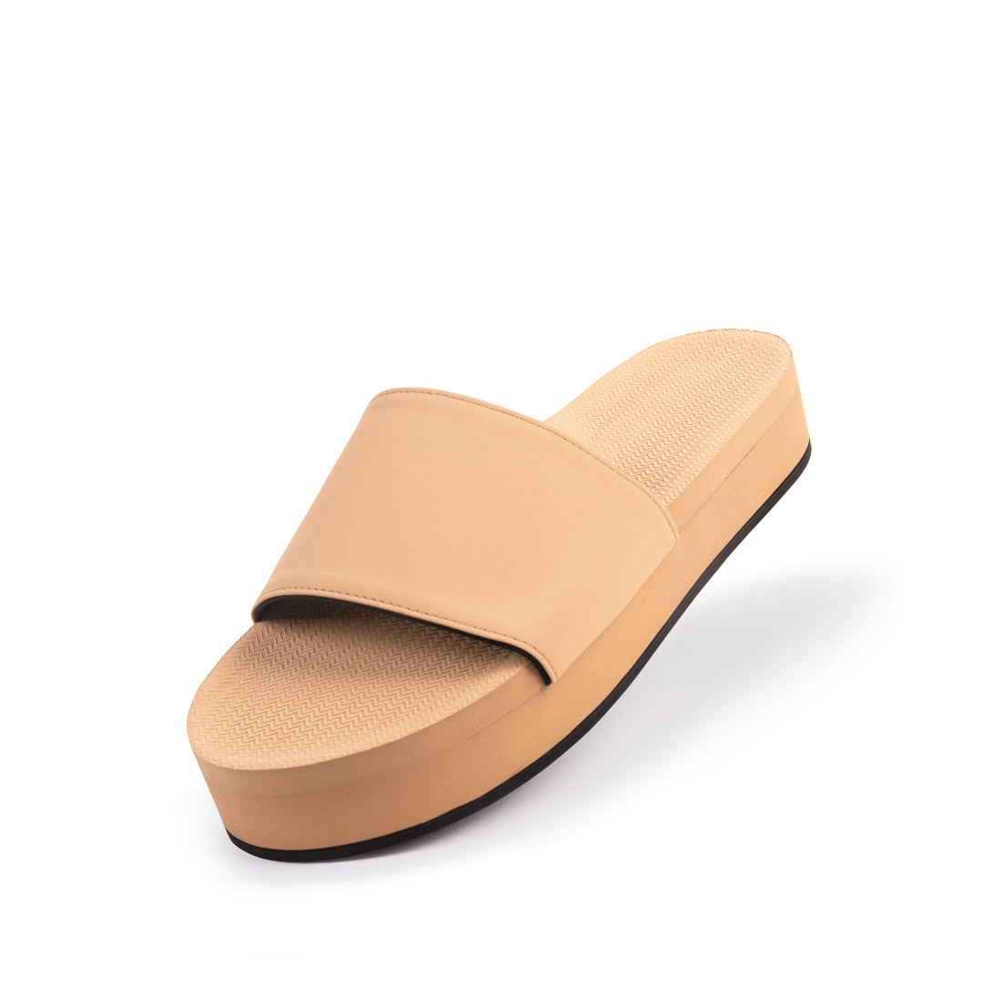 Women's Slide Platform - Soil Light by Indosole