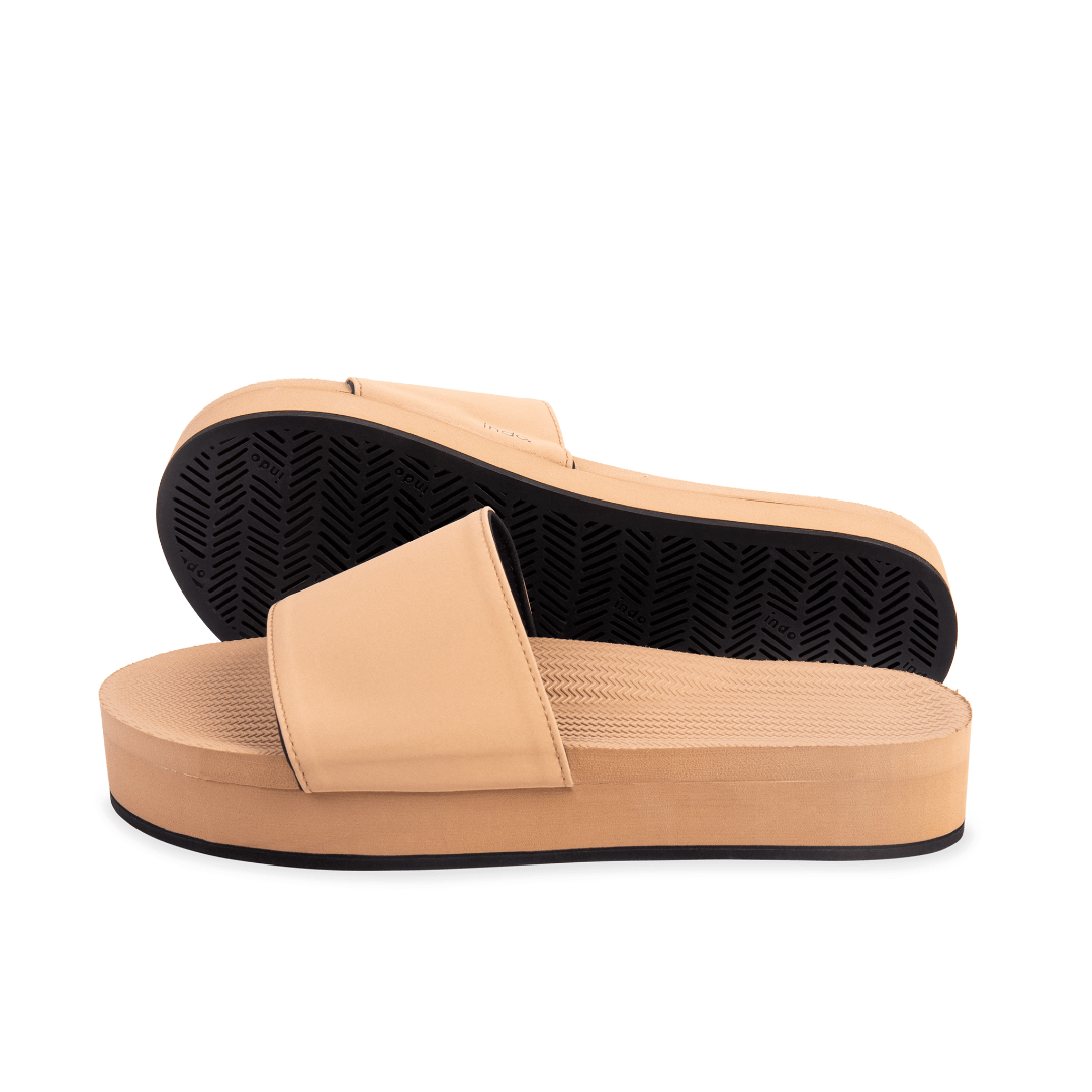 Women's Slide Platform - Soil Light by Indosole