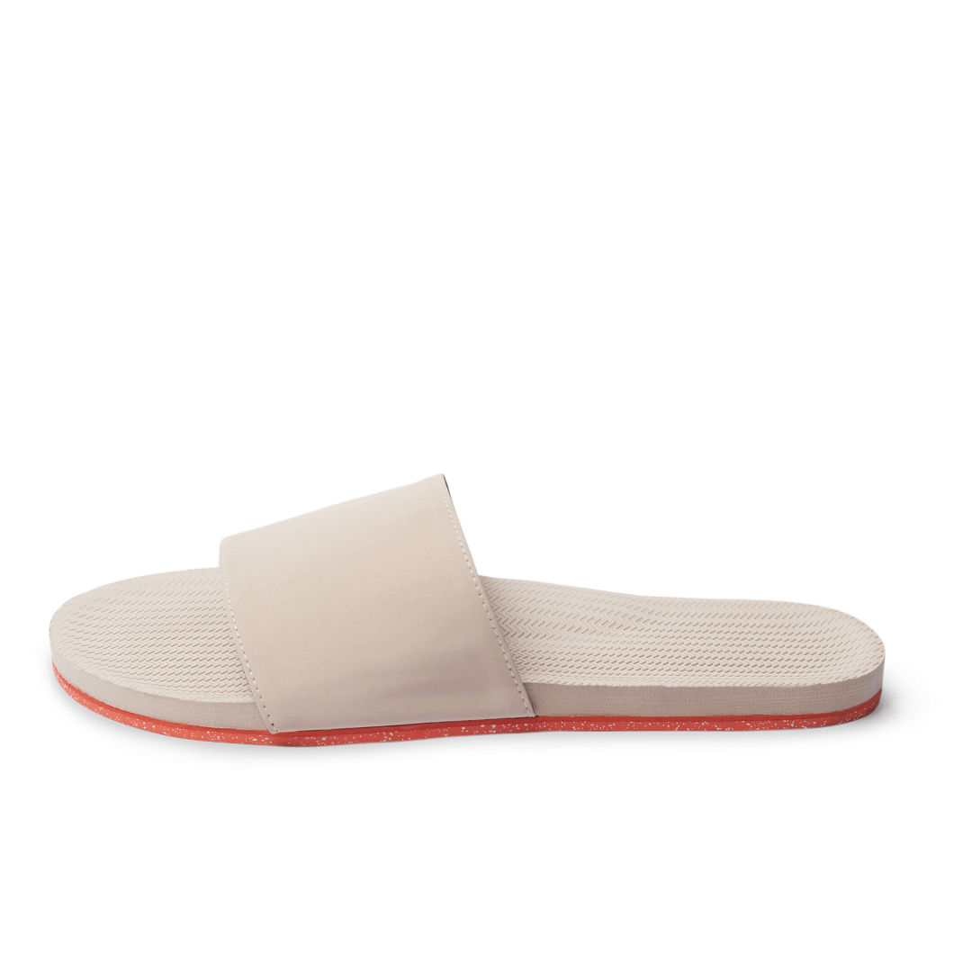 Women's Slide Sneaker Sole - Sea Salt/Orange Sole by Indosole