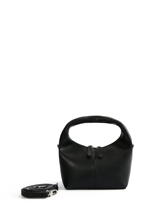 Rebecca Small Cutie Leather Bag, Black by Bob Oré