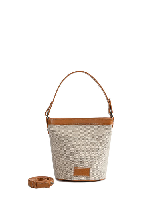 Dorothy Middle Size Bucket Bag, White by Bob Oré