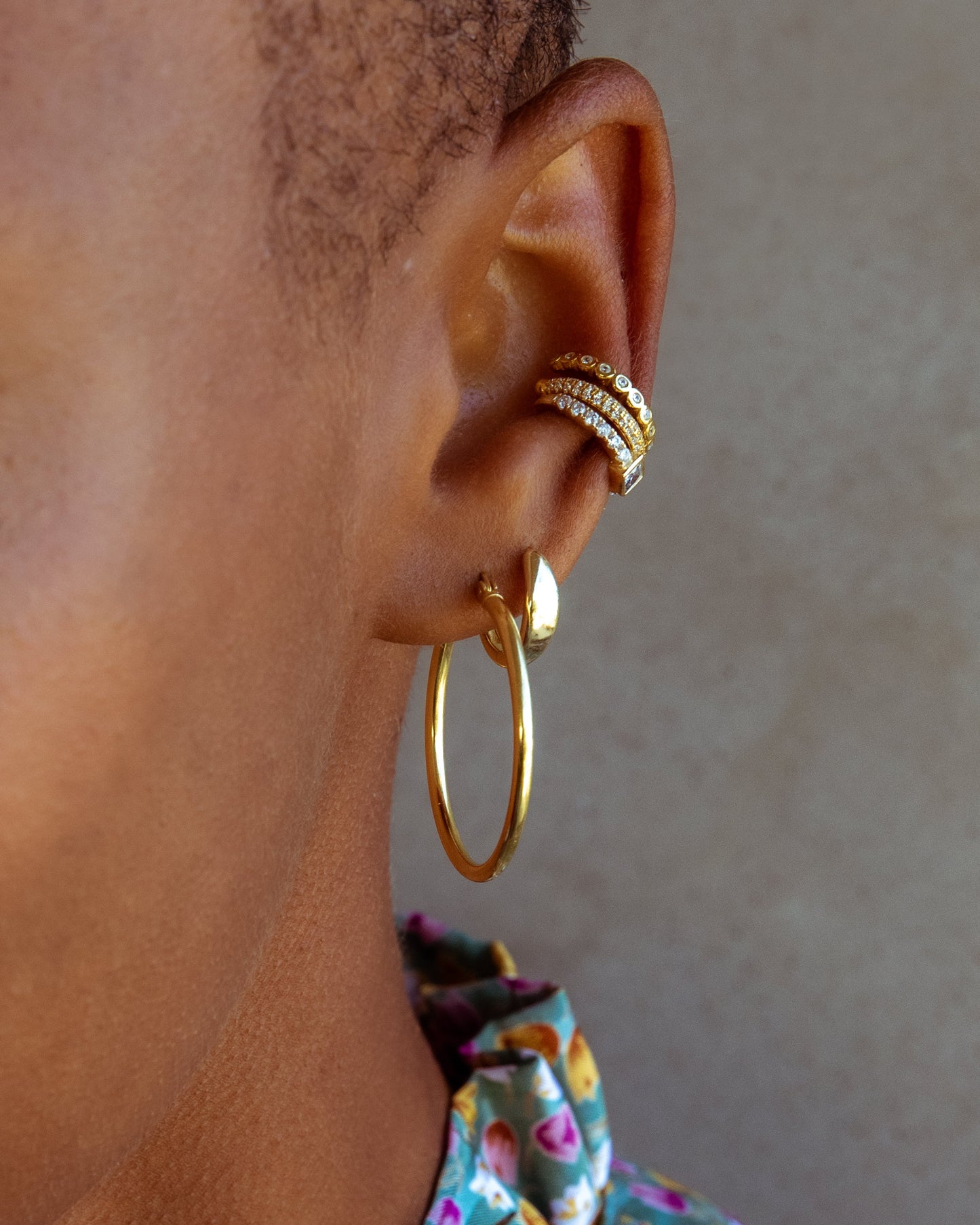 14k Click Hoops by Eight Five One Jewelry