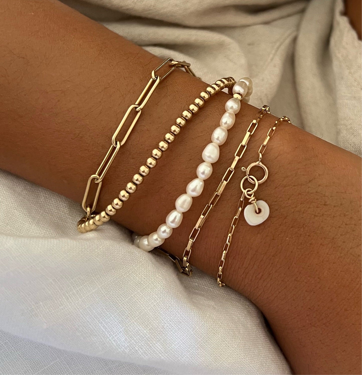 Box Paperclip Chain Bracelet by Urth and Sea