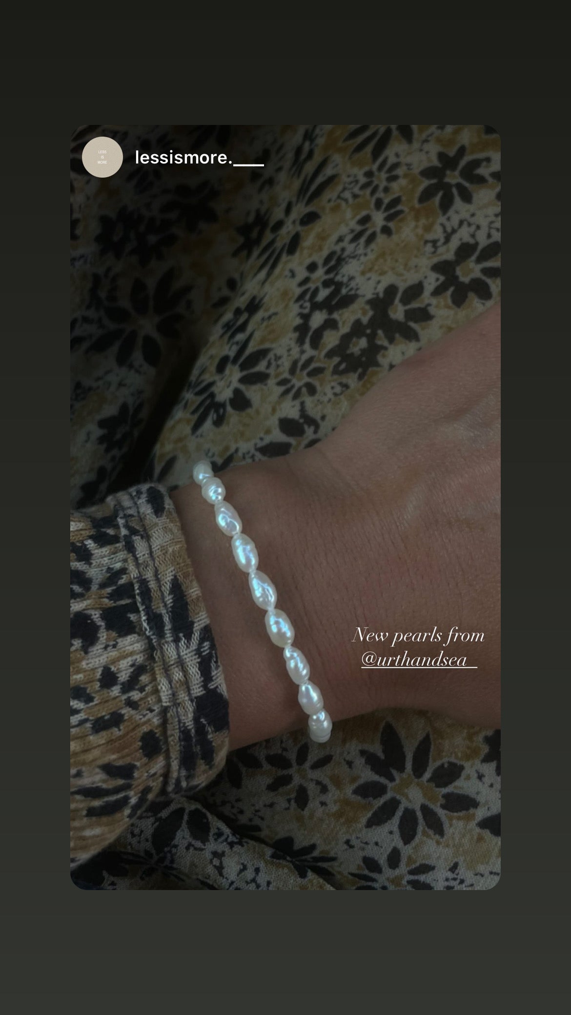 Vintage Pearl Bracelet by Urth and Sea