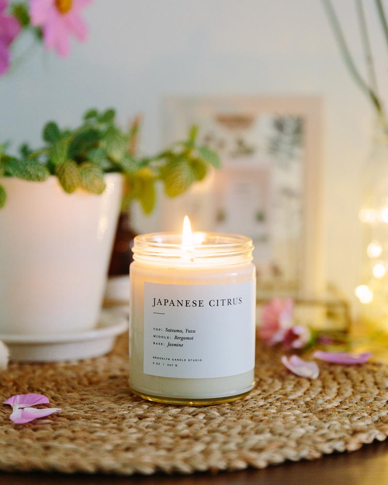 Japanese Citrus Minimalist Candle by Brooklyn Candle Studio