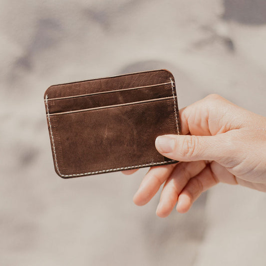 Small Leather Pocket Wallet by Made by Minga