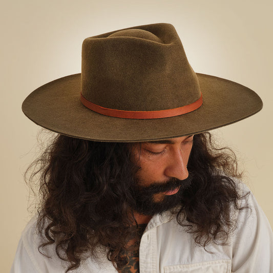 La Vida Wool Rancher Hat - Oak by Made by Minga