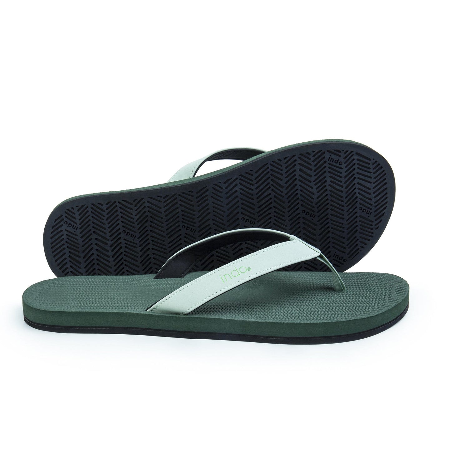 Men’s Flip Flops - Leaf/Leaf Light by Indosole