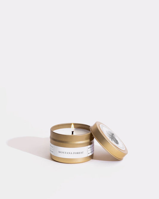 Montana Forest Gold Travel Candle by Brooklyn Candle Studio