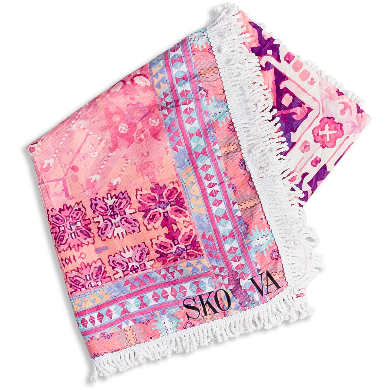 Pink Kilim Blanket Towel by SKOVA