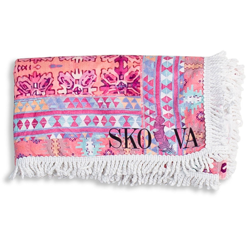 Pink Kilim Blanket Towel by SKOVA