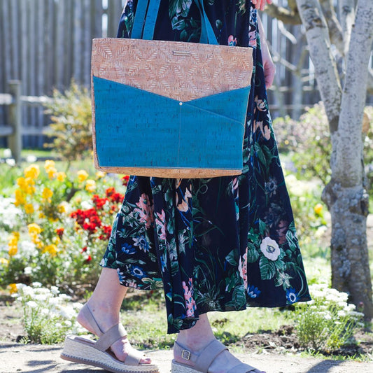 ADVOCATE zippered tote | AQUAMARINE by Carry Courage