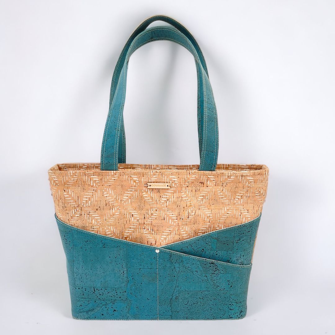 ADVOCATE zippered tote | AQUAMARINE by Carry Courage