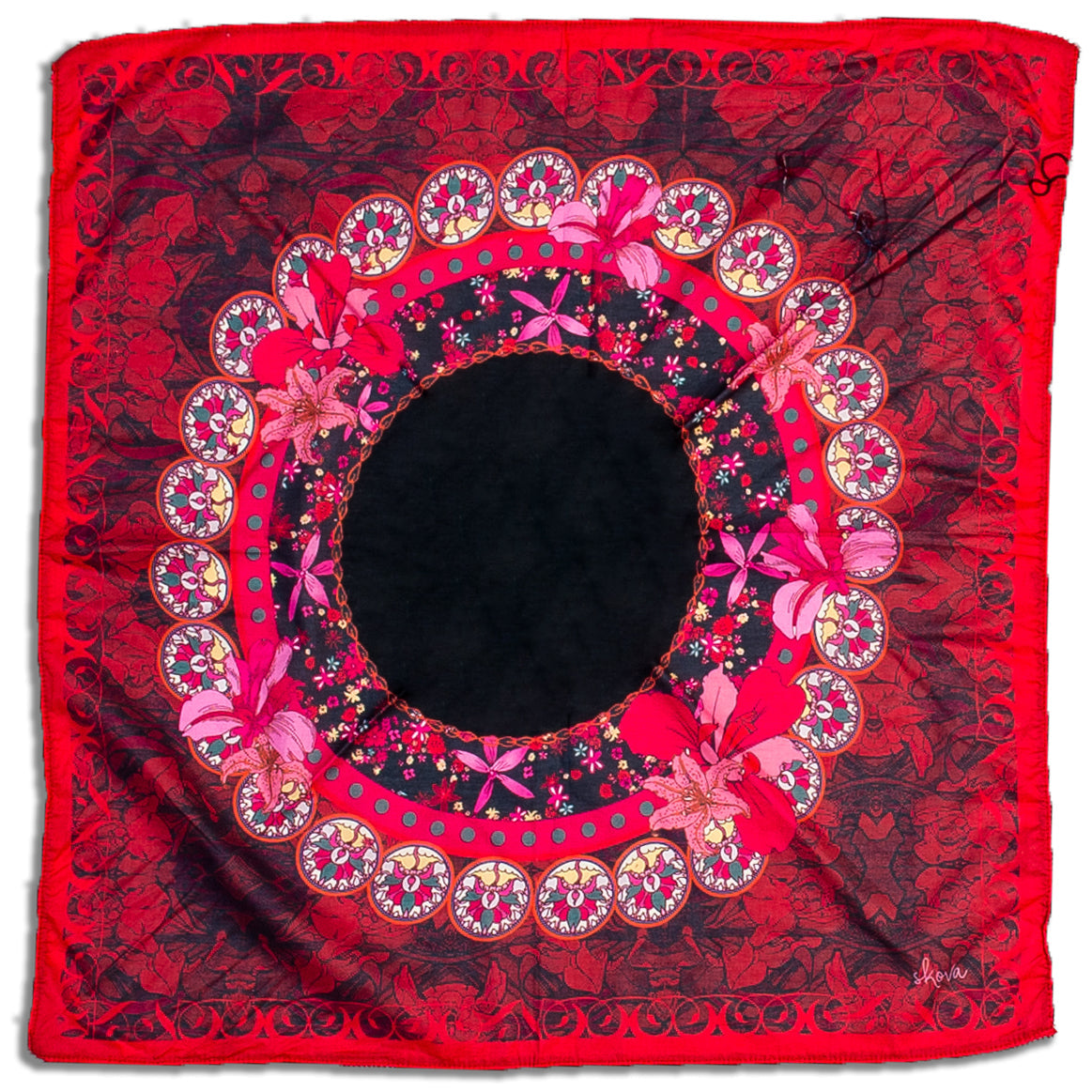 Bohemian Lava Red Scarf by SKOVA