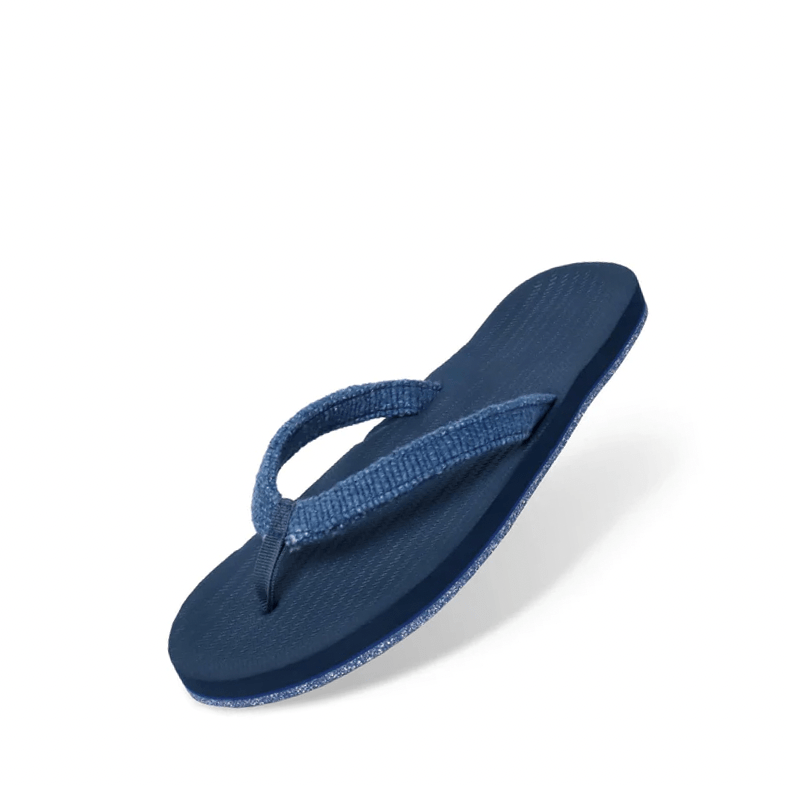 Women's Flip Flops Recycled Pable Straps - Indigo/Shore by Indosole