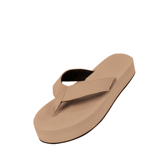 Women's Flip Flop Platform - Soil Light by Indosole