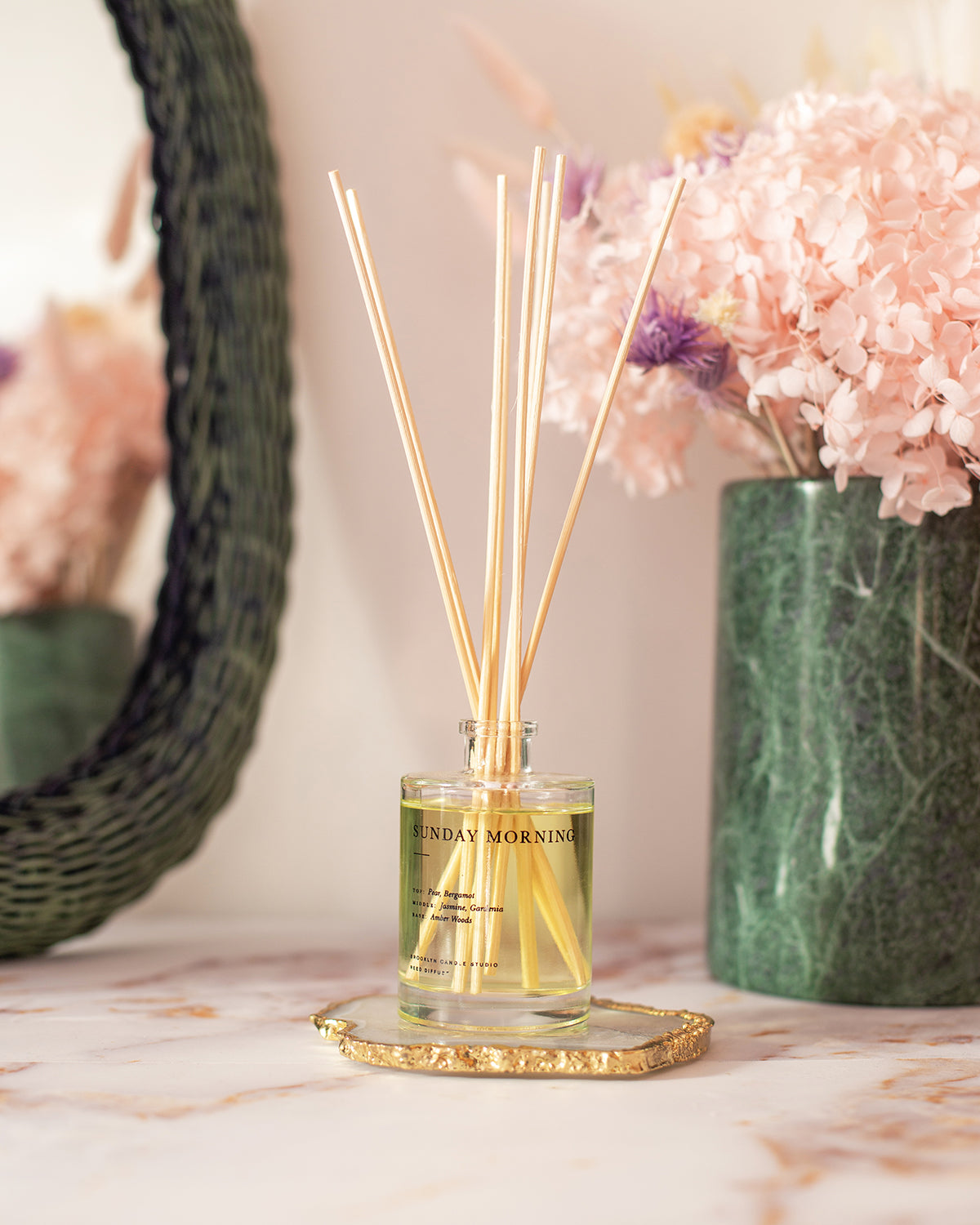 Sunday Morning Reed Diffuser by Brooklyn Candle Studio