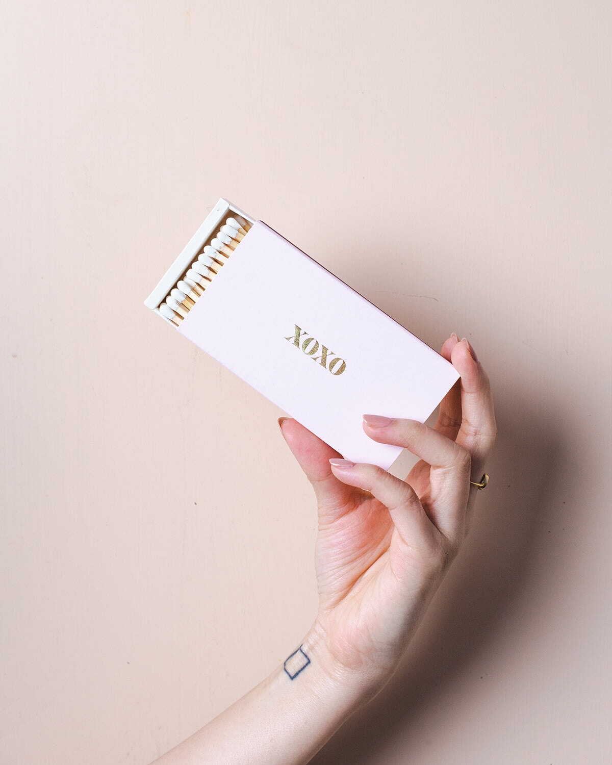 XOXO Dusty Pink Long Matches by Brooklyn Candle Studio